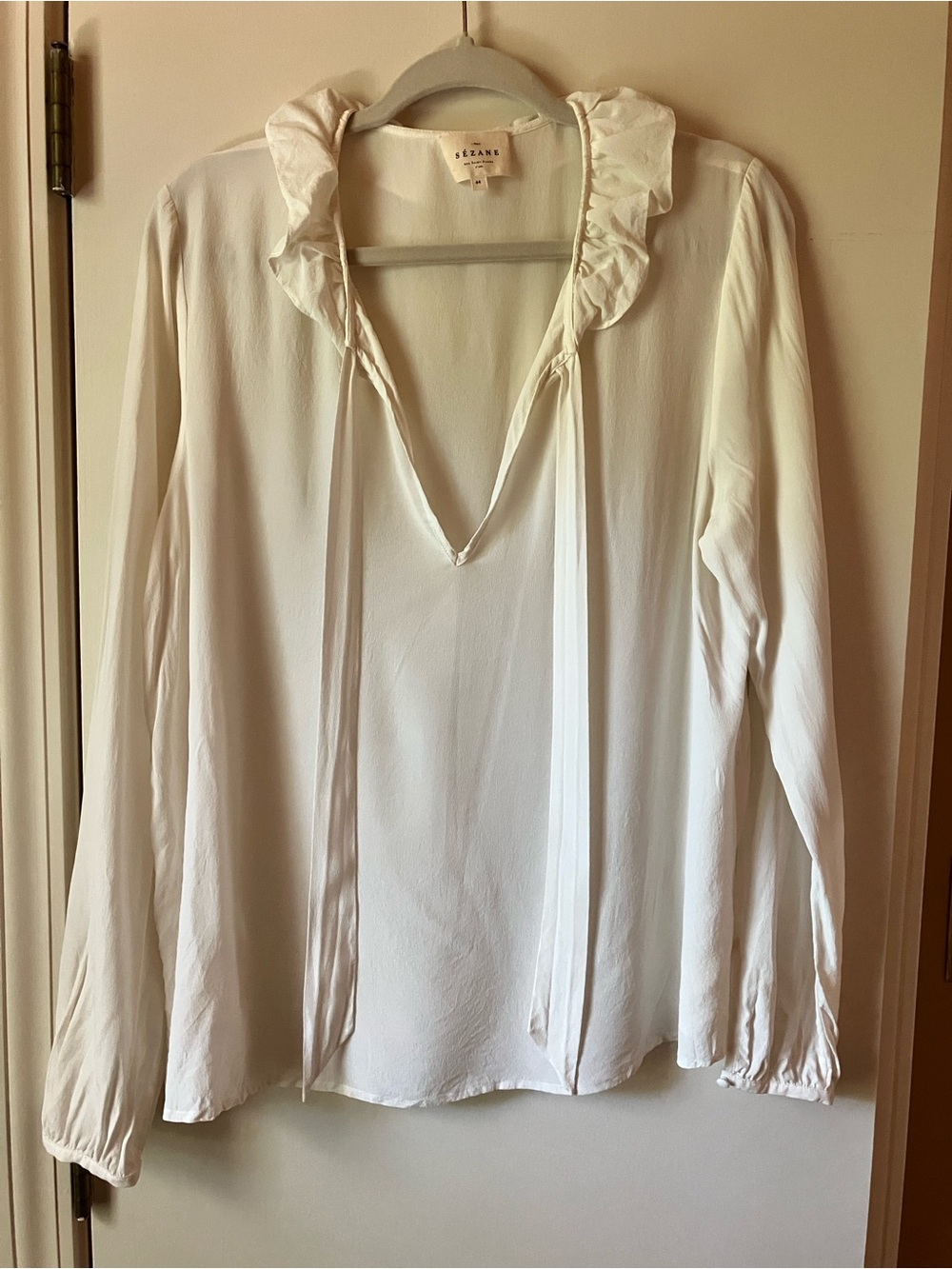 Sezane Blouse | 100% silk | Size 44 (US 12)